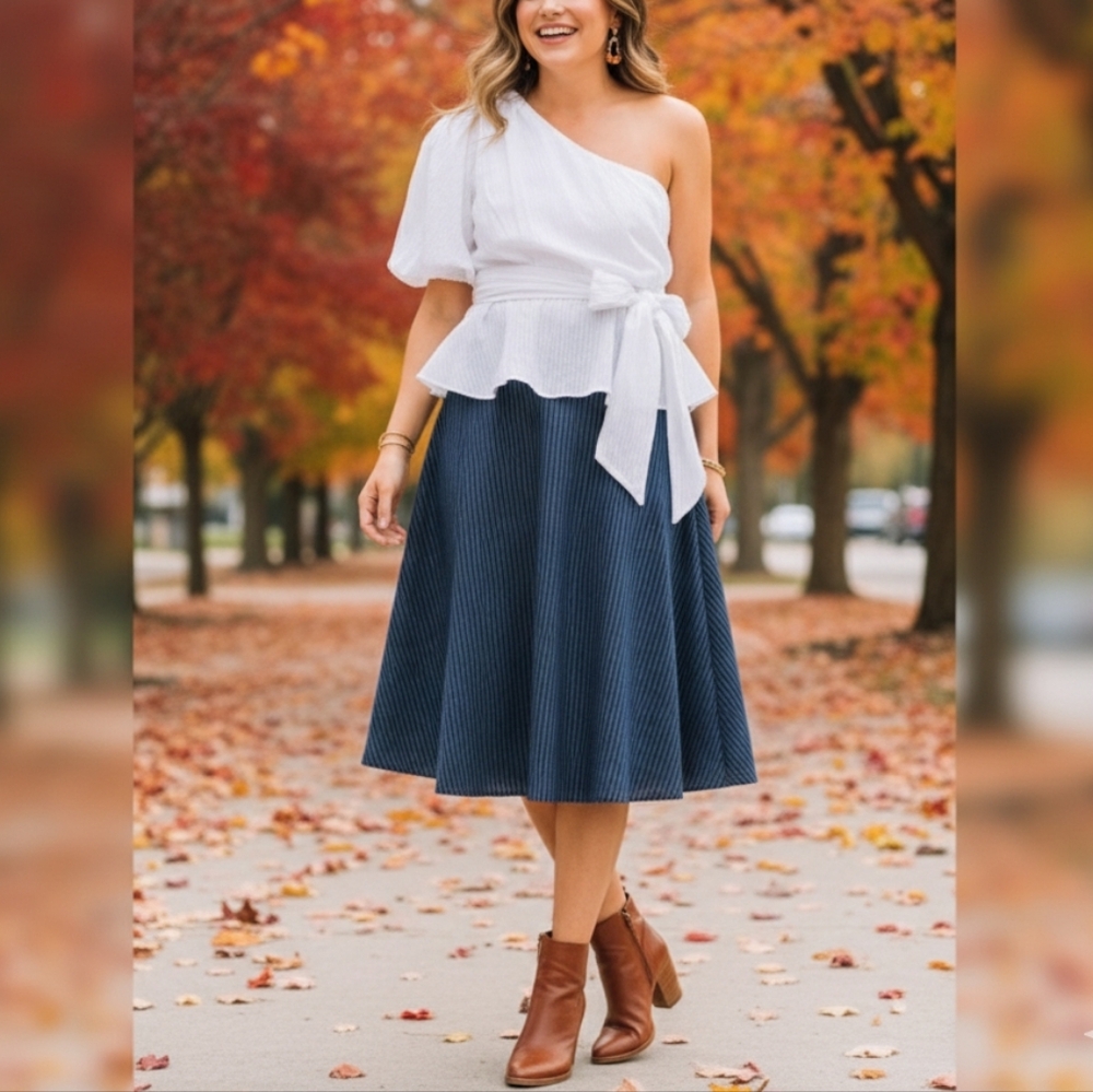 MinkPink White Jessey One Shoulder Top